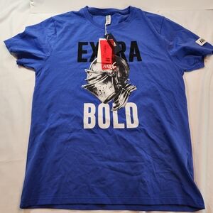 Fifth Loop Blue Short Sleeve Tee Extra Bold Size Medium